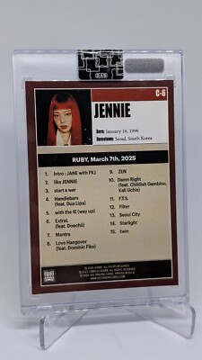 タレントカード JENNIE 2025 GAS X COMPLEX COVER PSA 9 2025 GAS x Complex Cover Card Jennie Kim Blackpink Base | eBay