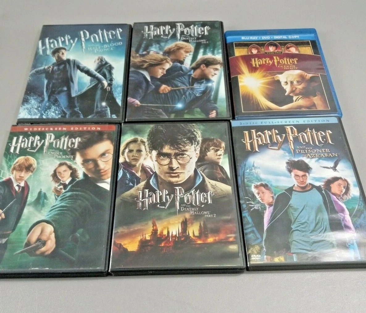 HARRY POTTER (DVD) Collection - LOT of 6 Movies