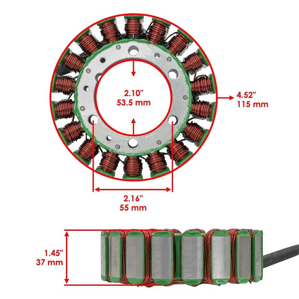 Estator para Yamaha Venture Royale 1300 XVZ-1300 XV-Z13 1986 1987 1988 1989-1993 Foto 2 de 4