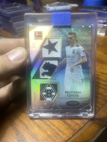 2021-22 TOPPS TIER ONE BUNDESLIGA MATTHIAS GINTER Triple Logo patch 1/1 📈RARE