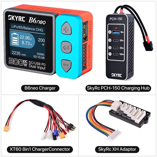 SkyRC B6neo Smart Charger DC 200W PD 80W LiPo Battery Balance Charger Discharger - Picture 26 of 35