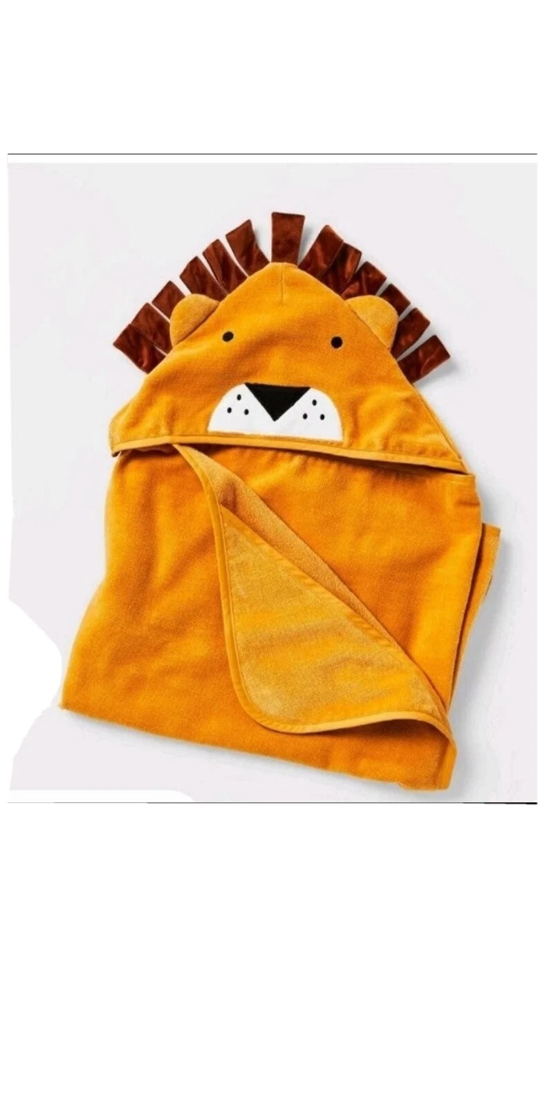 New Kids Pillowfort Orange Lion Hooded Towel