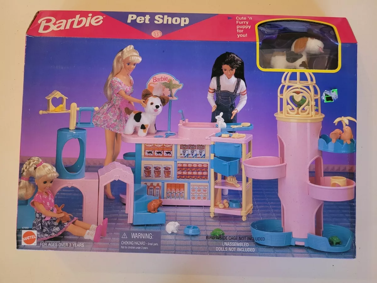 Playset Barbie Pet Shop Completo 25 Peças Mattel Grg90 - Playsets