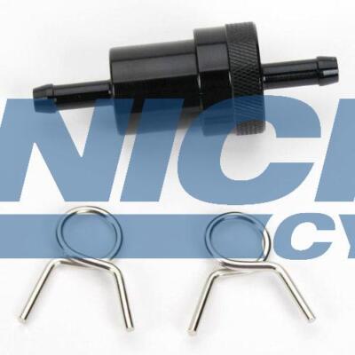 CNC Aluminum Inline Reusable Washable Brass Element Fuel Filter 1