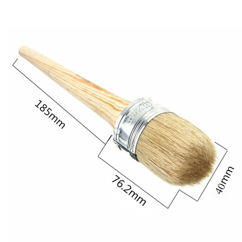 Wooden Handle Round Bristle Chalk Oil Paint Painting 50mm Brush Artist Tool- - Picture 9 of 10
