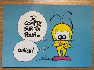 Carte Postale - Le Piaf -  Dan SALEL / Je compte sur Toi - Size 10x15cm