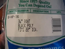 Cumings Replacement Fishing Net 36" Black Poly Boat Net B-HP-36 