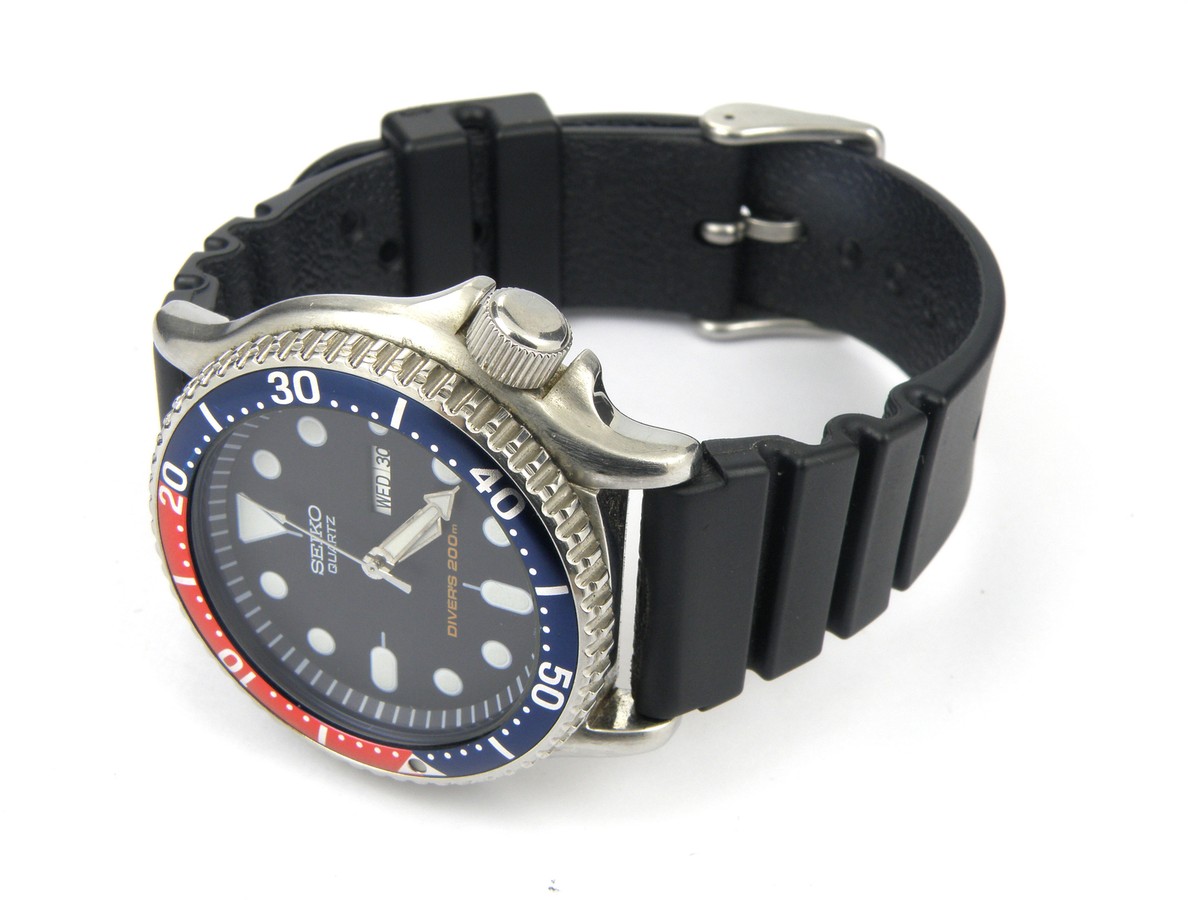 Gents Seiko 7N36-7A0B Pepsi Scuba Divers Quartz Watch - 200m