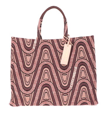 COCCINELLE Never Without Bag Jacquar Handbag Handtasche Mult. Natur / Nocc