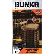 BUNKR Battle Zones Inflatable Sand Barrier Crate w/ 2 Battle Cards - NEW/SEALED