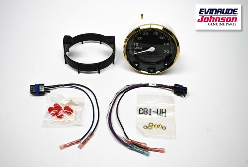 Johnson Evinrude E-Tec Icon Series Speedometer - Deoth Sounder Gauge 775816 - Foto 1 di 2