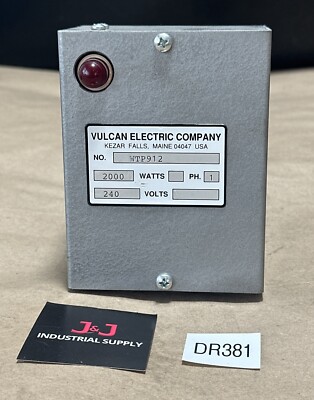 NEW NO BOX- Vulcan Electric Company WTP912 Submersible Heat Element 2000W 240V