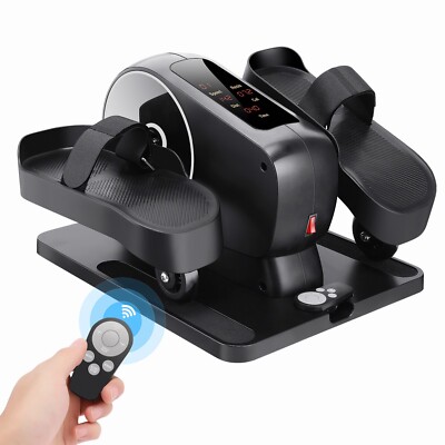 Under Desk Elliptical Machine, Seated Pedal Exerciser w/Remote &LCD for Seniors*