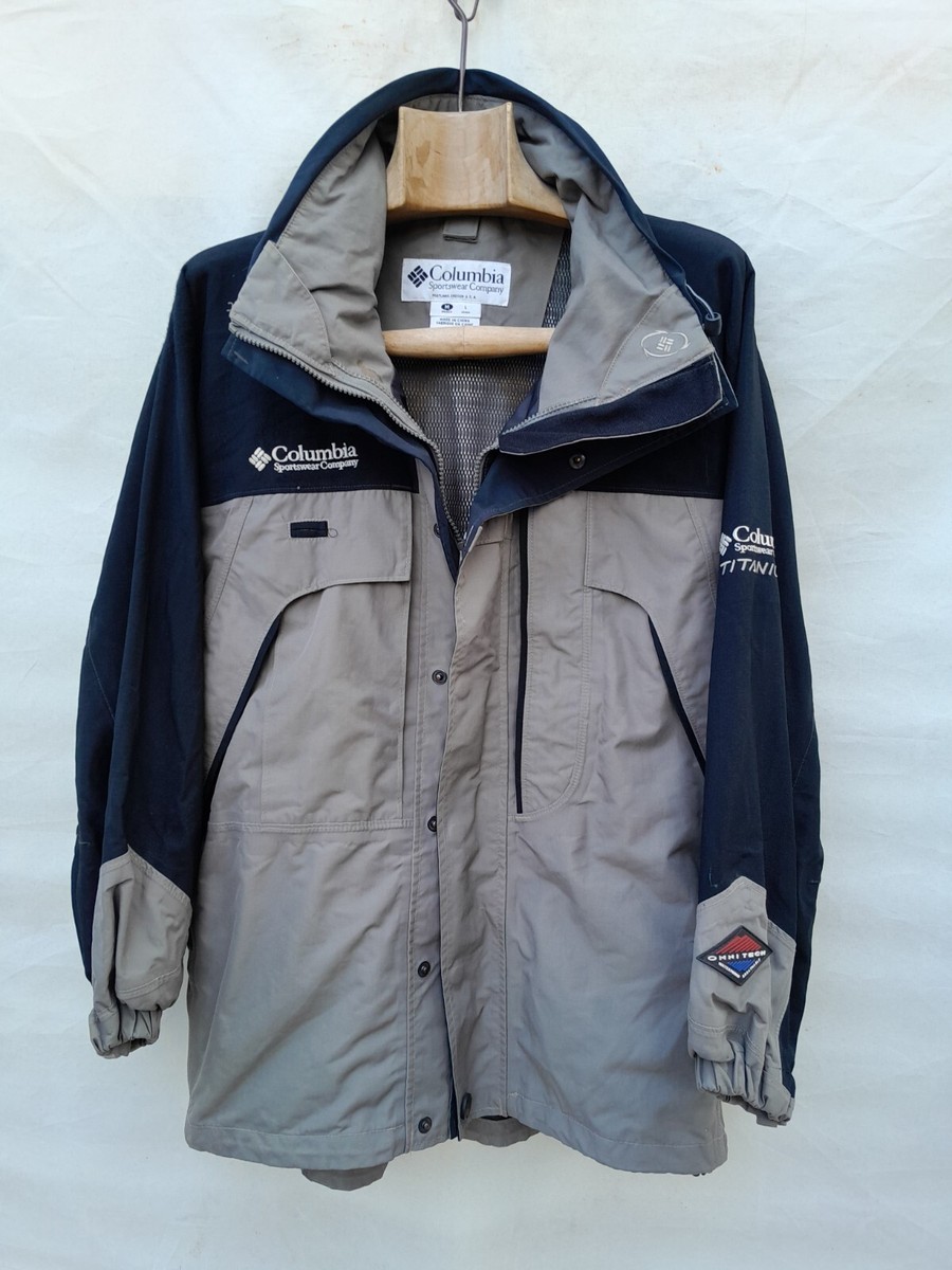 Columbia Sportwear Windbreaker Jacket Mens Large Omni Tec