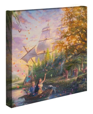 Thomas Kinkade  Studios Pocahontas 14 x 14 Canvas Wrap
