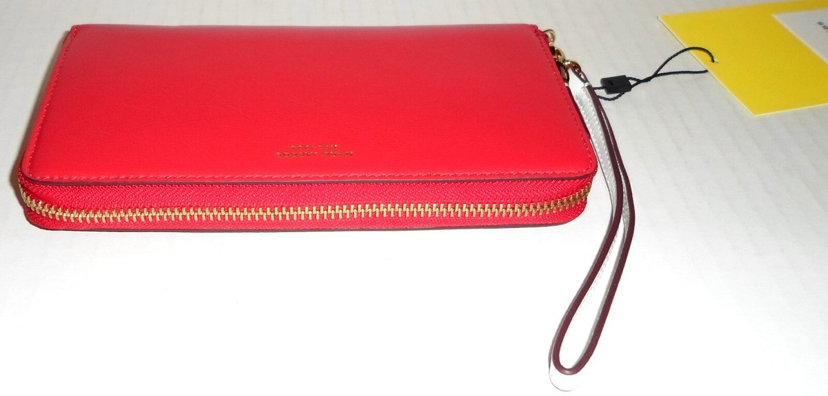 MARC JACOBS True Red Multi Leather Zip-Around Wallet