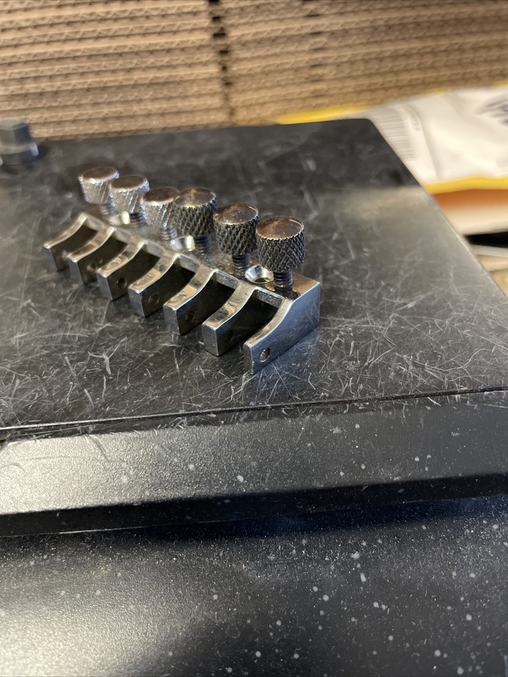 Original 1980s Kahler Flyer Tremolo Bridge Black Fine Tuner Made in USA