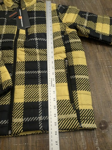 Hawke & Co Pro Performance Puffer Jacket Men’s Sz M Yellow Buffalo New - Picture 2 of 10