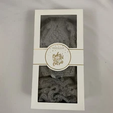 Shiraleah Chicago Women's Winter Hat & Fingerless Gloves Set Gray Rabbit Fur