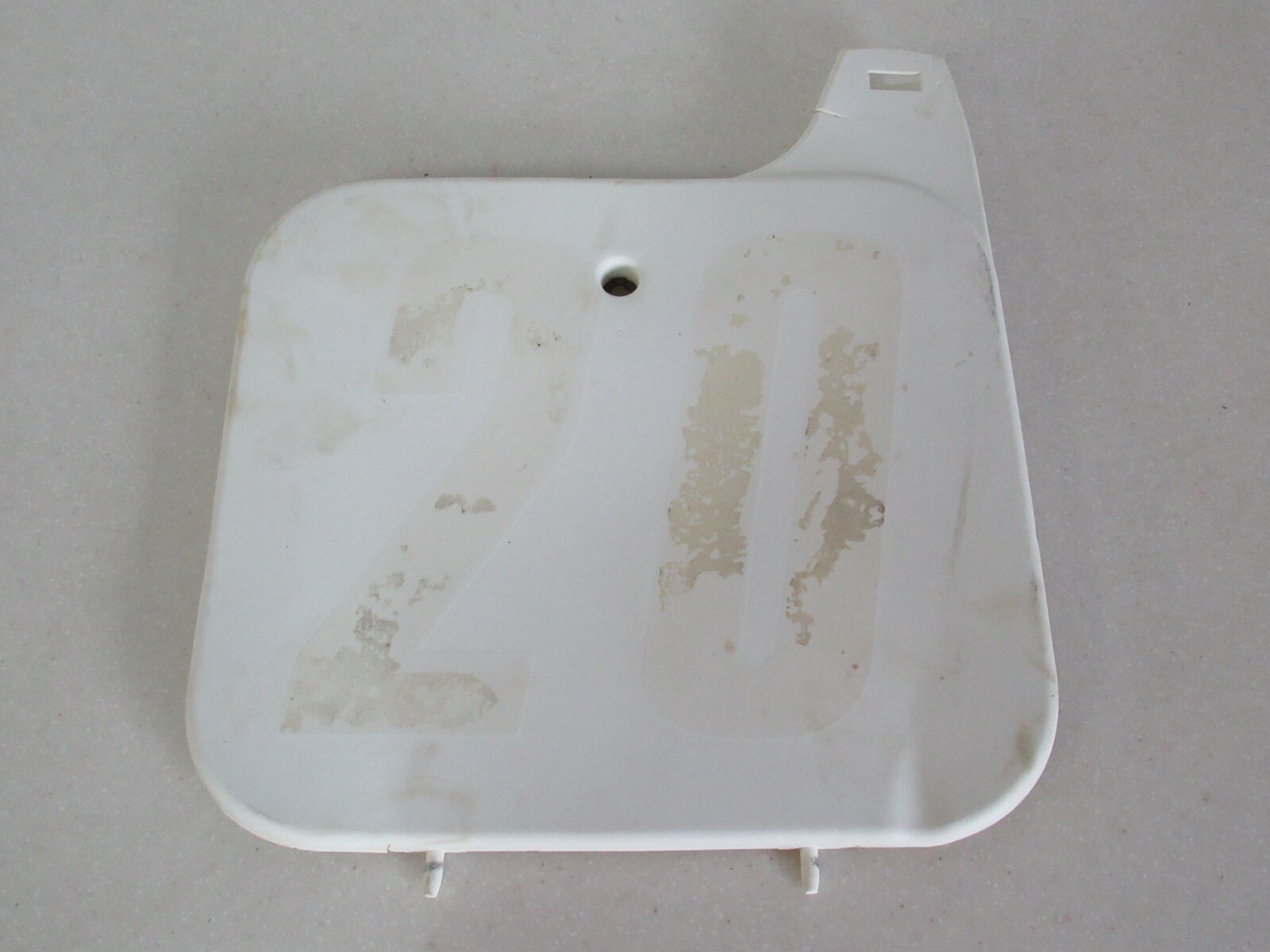 White Front Number Plate Plastic fits 1985 1987 Honda CR500 61136KS6