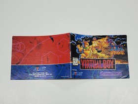 Jack Bros. Nintendo Virtual Boy Manual Only *creases