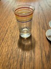 MID CENTURY SHOT GLASSES IN HOLDER — photo 3