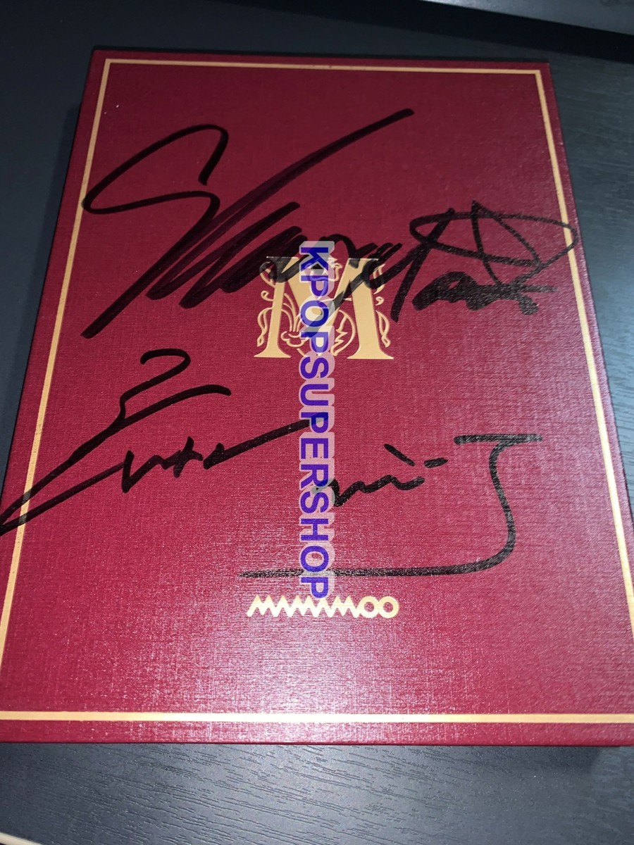 Mamamoo 4th Mini Album Memory Autographed Signed Promo CD Great