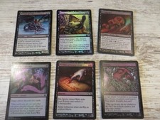 6x FOIL Black Discard Lot - Ab Specter Distress Smallpox Sign in Blood + OOP MTG