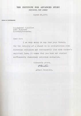 ALBERT EINSTEIN signierter Brief - genialer Wissenschaftler - Nobelpreisträger - Vorabdruck