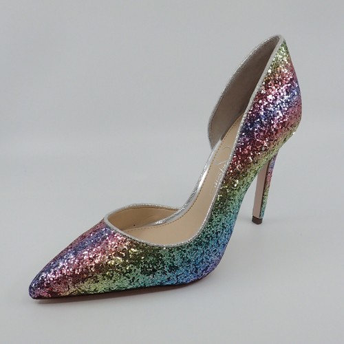 Jessica Simpson Rainbow Glitter Heels 