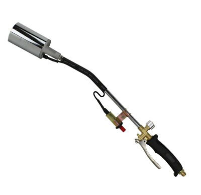 SHORT-HANDLED PROPANE PUSH START BLOW TORCH ROOFING GRASS NATURAL CHEMICAL FREE