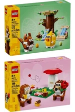 Lego Valentines Easter 40709 Spring Animal Playground 40711 Hedgehog Picnic Date