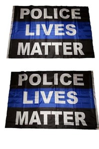 4x6 Police Lives Matter Thin Blue Line Double Sided 2ply Flag 4'x6' ft ...