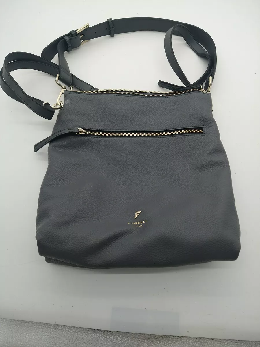 FIORELLI Elliot GRAY Pebbled BAG Crossbody Shoulder Straps