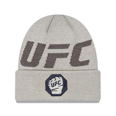 New Era Cap Men's Ultimate Fighting UFC MMA Grey Tonal Winter Knit ...