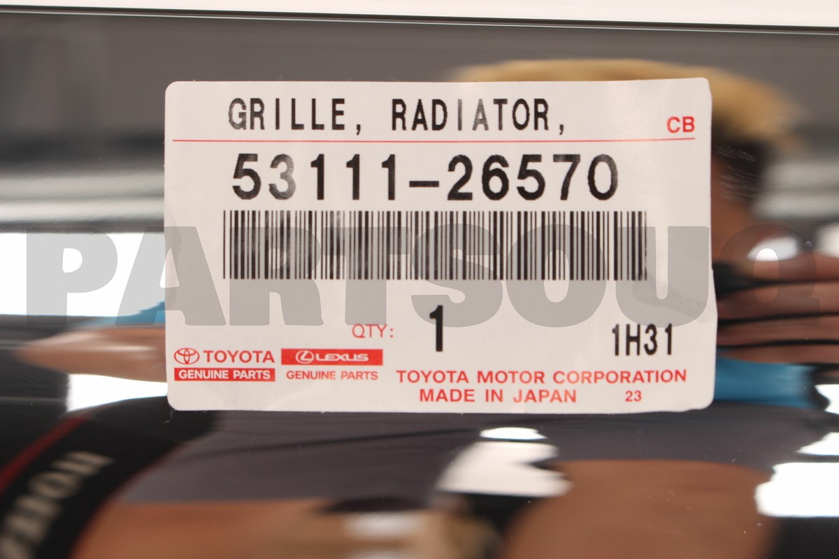5311126570 Genuine Toyota GRILLE, RADIATOR, LOWER 53111-26570 | eBay 