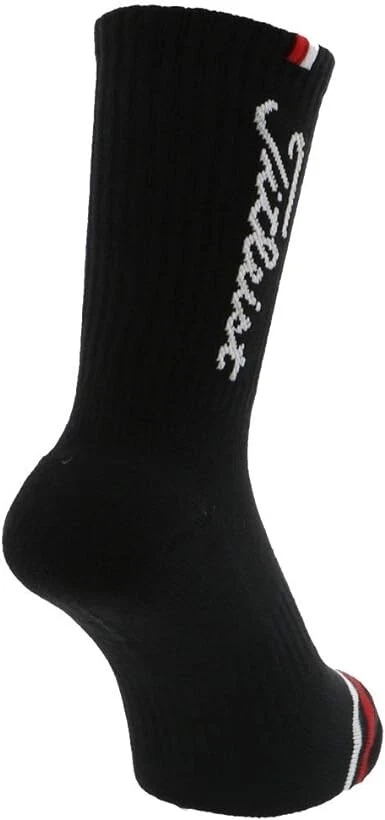 Calcetines redondos de golf Titleist talla regular US7-US9 TSMS1697 algodón negro JAPÓN Foto 2 de 3