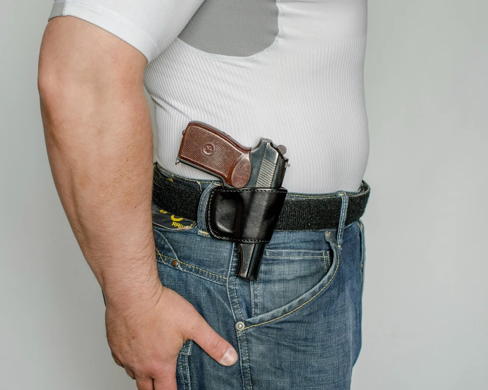 Belt (OWB) leather holster for Makarov pistol - Image 4 of 4