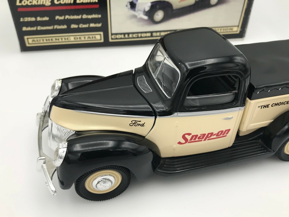 1940 Ford Pickup Truck Diecast Bank Snap On Tools 1/25 Scale