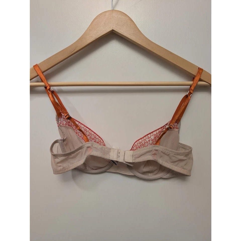 Studio 2 La Perla Lace Mesh Unlined Full Coverage Bra Adjustable Underwired - Image 4 of 4