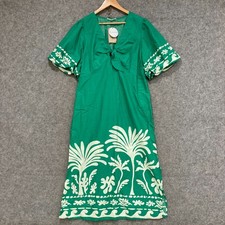 NEW Label of Love Womens Dress Size 2XL XXL Green Floral Short Sleeve 37617