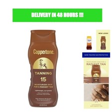 Coppertone Tanning Sunscreen Lotion SPF 15 Broad Spectrum 8 fl oz