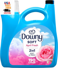 Soft, 2 in 1 Soft and Fresh Liquid Fabric Softener, April Fresh, 140 Fl Oz, 190 0.16 per gallon