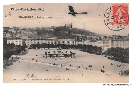 CAR-ADXP6-0322-AVIATION - Fest D'Luftfahrt 1911 - Licht Lenkrad Über Lyon - Und
