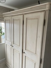 Ducal Pine Victoria Triple Wardrobe: 3 Door, Lockable, Mirror, Tie Rack, Shelves