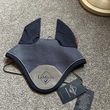 LeMieux Reflective Classic Fly Hood - Granatowy rozm. medium nowy 