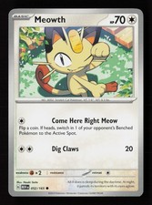 Carta Pokemon Meowth 052/165 Scarlatto e Viola 151