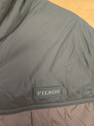 Filson Full Zip Ultralight Puffer Vest Men L Quilted Green Hiking Primaloft - Picture 4 of 10