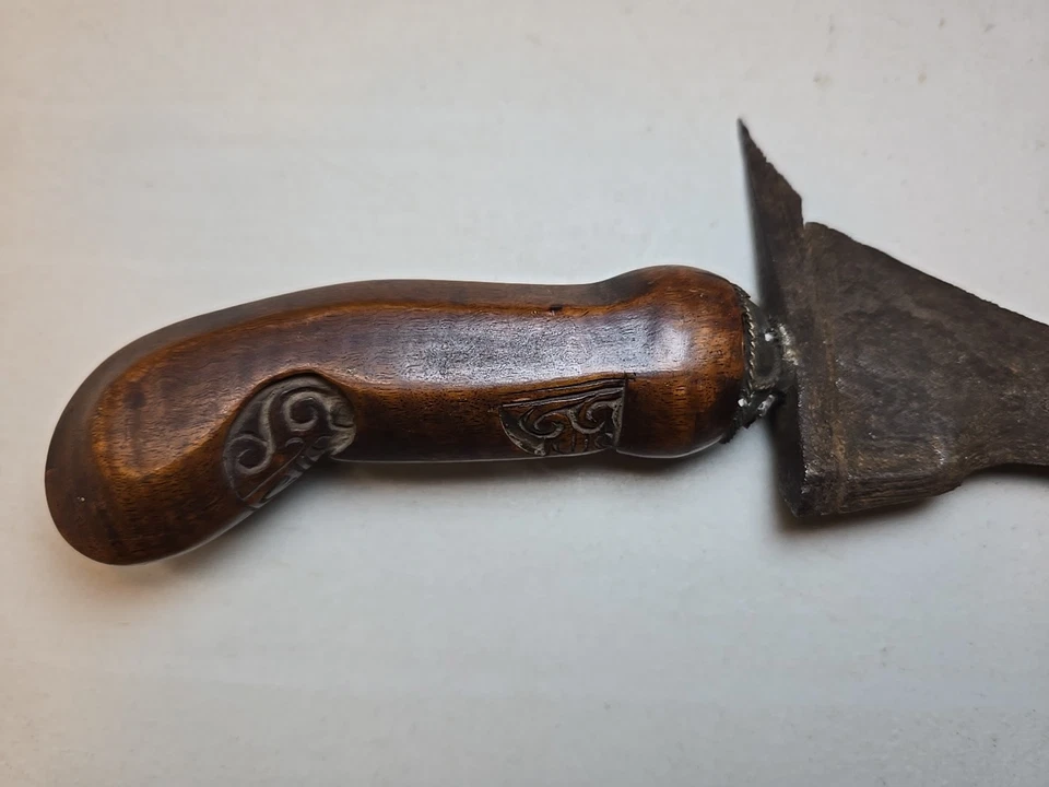 Indonesian Kris or Keris Dagger Knife - Damascus - Short Sword w/Scabbard Throat - Image 3 of 4