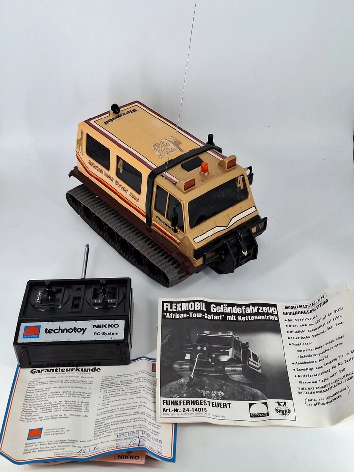 Rarität - NIKKO African-Safari-Tour Kettenfahrzeug RC – Vintage Sammler 1984 - Bild 3 von 4